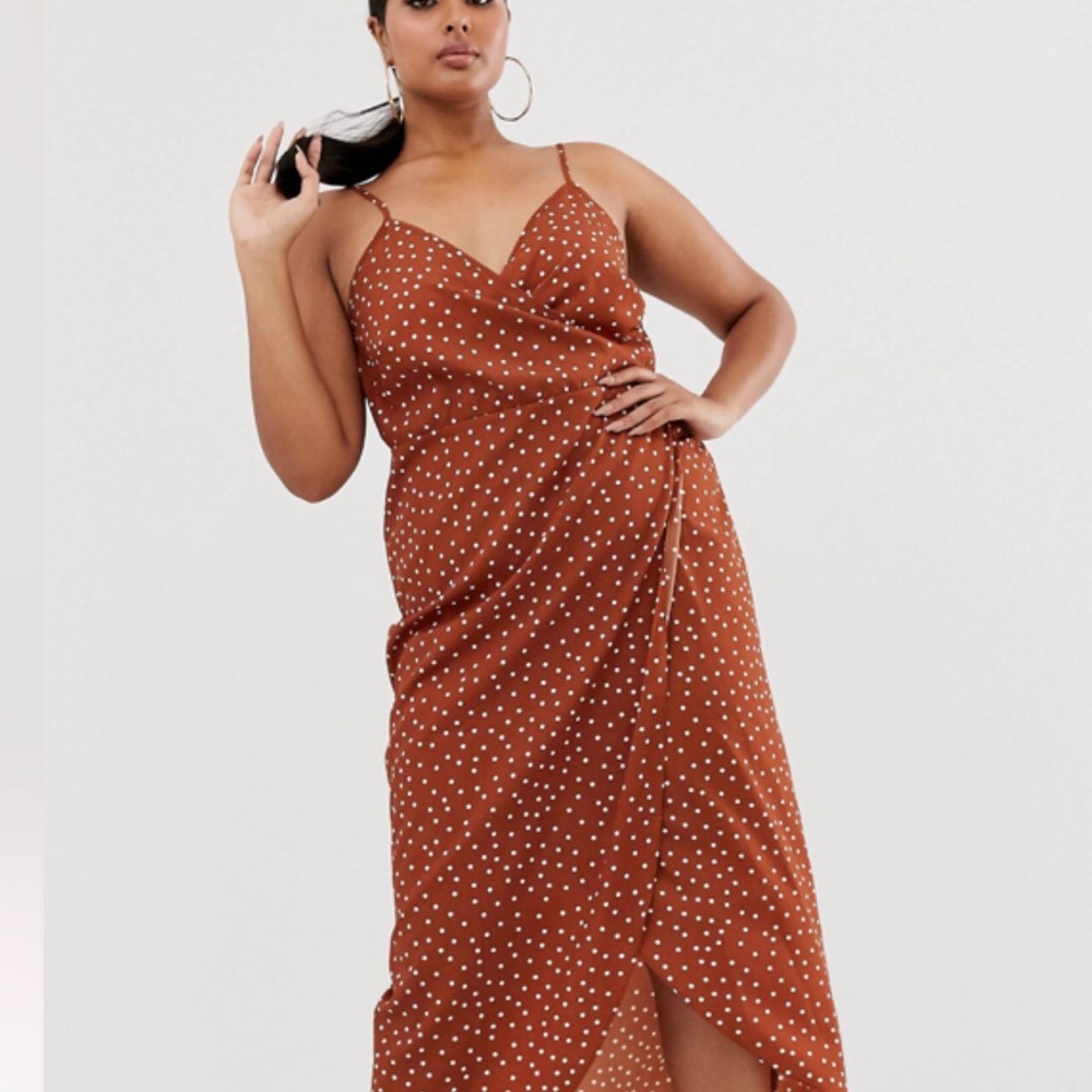 ASOS CURVE Polka Dot Maxi